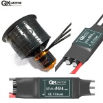 QX-MOTOR d'origine 50MM EDF 12 pales ventilateur canalisé QF2611 3300KV/4000KV/4600KV moteur sans balais CW CCW avec 40A ESC pour avion RC